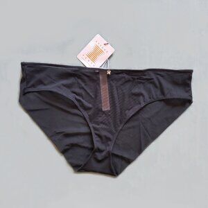 NEW Savage X Fenty Sheer Undies Low Briefs Cheeky Black Caviar Size XL